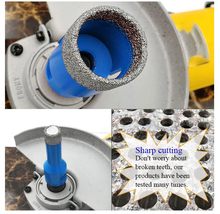 Diamond Holesaw Od6-180mm Vacuum Brazed Diamond Drilling Core Bits M14 Connection Porcelain Tile Drill Bits