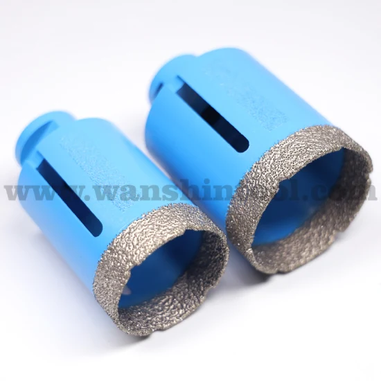 Vakuumgelöteter Diamantschneide-Handwerkzeug-Fliesenkernbohrer mit schützenden Diamantstreifen für Porzellankeramik M14